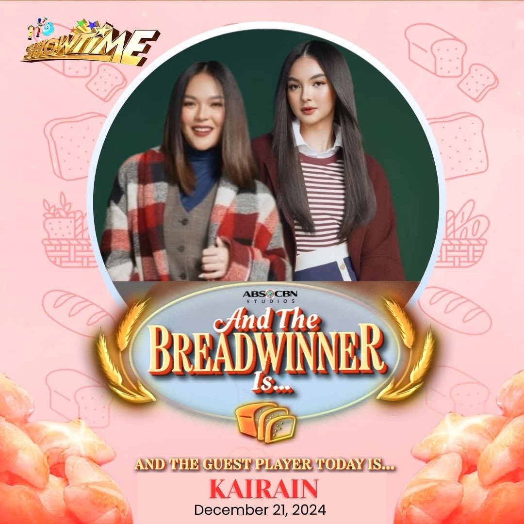 kowalerts's tweet photo. Madlang Pipol! Sasamahan tayo nina Kai Montinola at Rain Celmar para pakinggan ang kuwento ng mga breadwinner bukas sa #AndTheBreadwinnerIs sa #ItsShowtime! ❤️💚

#PBBGen11 #KaiMontinola #RainCelmar #KaiRain #ItsShowtime https://t.co/ezipZbMezz