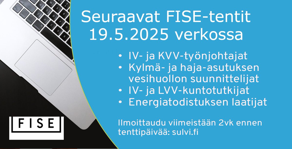 FISE hyväksytty Ympäristöministeriön valtuuttamaksi pätevyyksiä myöntäväksi toimielimeksi sulvi.fi/fise-hyvaksytt…