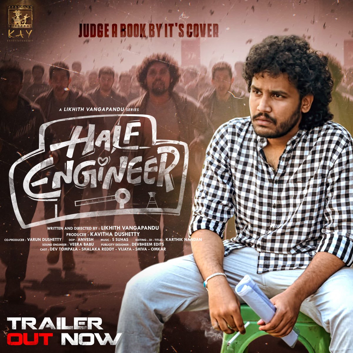 spreadflix's tweet photo. #HalfEngineer trailer launched by @sairaaj44 @greatandhranews Murthy gaaru! Starring Instagram sensation @DevTompala! 🌠🎬 #UI #Marco #GameChanger https://t.co/mRCwJ3JacI