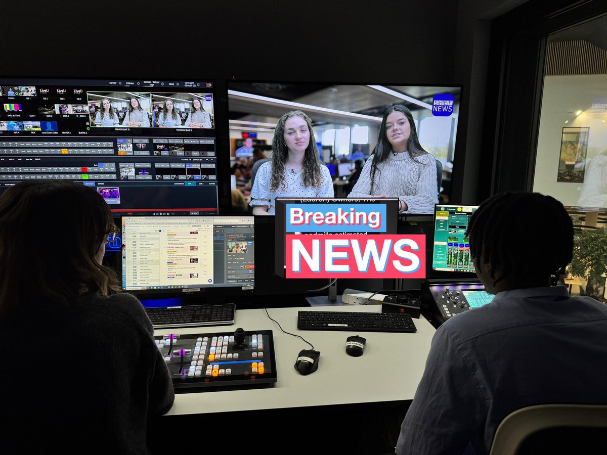 The grand finale of our run of <a href="/sheffjournalism/">Sheffield Journalism</a> TV news days is here! 

Last one for the year <a href="/sheffielduni/">The University of Sheffield</a> 📺🎥