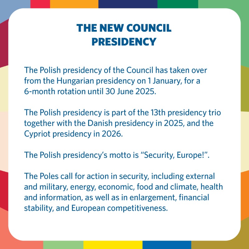 fleishmanEU's tweet photo. 📢 @POLAND25EU takes the helm! 🇵🇱

Today marks the first day of the Polish presidency of the @EUCouncil, following the conclusion of Hungary's term yesterday.

What can we expect from the #PolishPresidency? We’ve gathered expert insights from Wojciech Waglowski, @fleishmanPL ⬇️