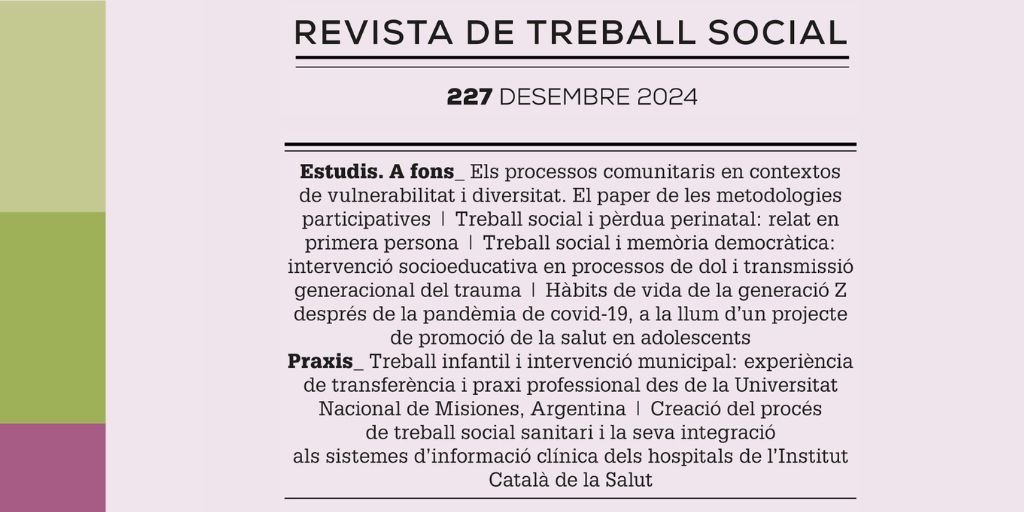 Ja podeu llegir el darrer número de #revistaRTS #RTS227

➡️ revistarts.com/publicacio/des…

#Editorials
#Estudis #AFons #Praxis
#Entrevista #TeresaZamanillo
#Ressenyes