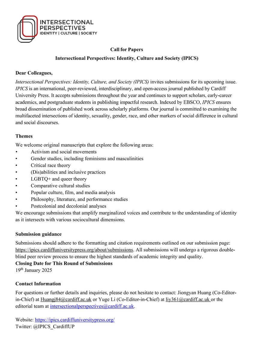 Intersectional Perspectives (IPICS) tweet media