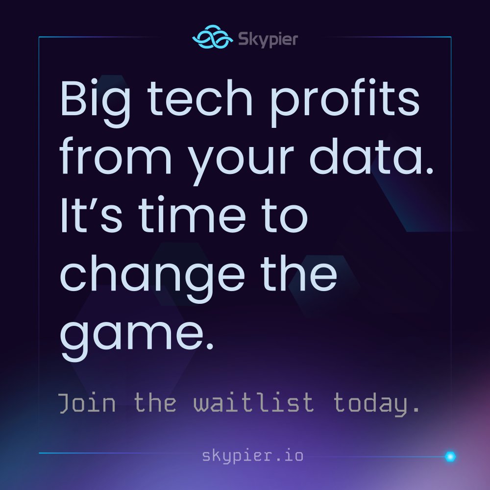 SkypierIO's tweet image. Big tech is raking in billions by selling your data. 💵 What if you took back control? 🥷

Join the decentralized movement and protect what’s rightfully yours. 🔐

#DataPrivacy #DecentralizedVPN #TakeControl #DigitalFreedom #Skypier