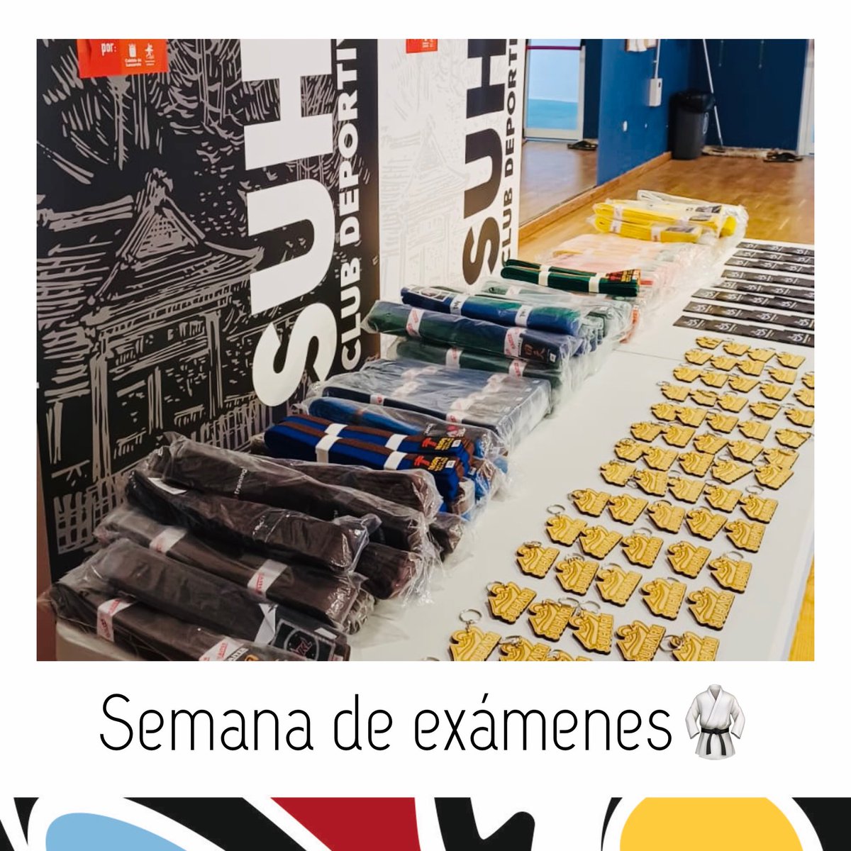 Suharikarate's tweet photo. 📆 Semana de exámenes 🥋

🥳 Antes que nada, ¡Felicidades a todos! aprobados con éxito, pero en especial al grupo 3 y 4, muy buen trabajo. 

👉 Esta semana tuvieron lugar los exámenes de Kyus en el gimnasio municipal, instalación del @AyunDeTias 

#karate #suharikarate https://t.co/opsBFNhMcM