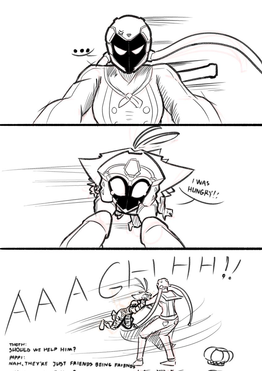 he ate the customer's cake in the fridge because he thinks it was made for him (it was colored yellow and blue)

<a href="/Madeleine_NGS/">Chef Madeleine</a>