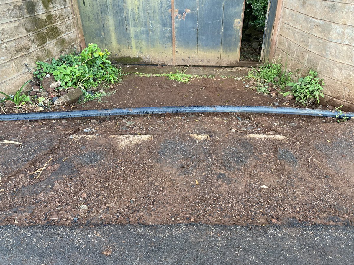 TonyWanjohi's tweet photo. @kikuyuwater we are grateful for the good work you are doing in Maai a Ihii laying water pipes. Lakini why are they left uncovered. We can drive in or out of our premises. Can you please fix this. https://t.co/ft0ldFLwAO
