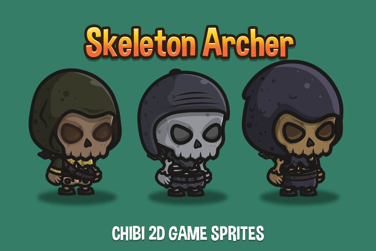 craftpix_net's tweet photo. Chibi Skeleton Archer Character Sprites. Premium users only! #2dcharacter #2dgameart #2dgamedev #2dsprite #2dsprites #gameasset #gameassets #gamedev #indiedev #indiegameart

⬇️ Download :  https://t.co/P4DsNJTkX6 https://t.co/kcRdzVOOm1