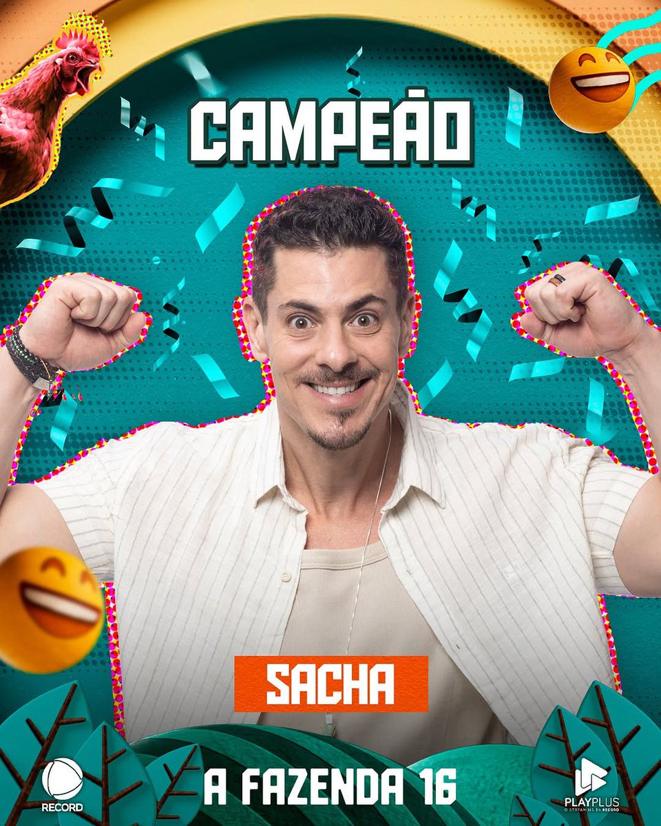 rapidinhatv's tweet photo. SACHA CAMPEÃO !!!! 
Acabou amém kkkk o que interessa era o @bali_sacha em primeiro e chegamos !!

#AFazenda #afazenda16 #Sacha #SachaBali #Campeao https://t.co/u2dZ0HwFBG