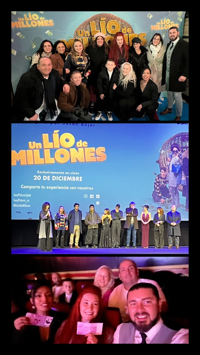 KarinaMoscol's tweet photo. Hoy se estrena #UnLioDeMillones de #susanbejar y 
como guinda del pastel mi querida @BiancaKovacs1 .. , estás brillante amiga👏🏾👏🏾👏🏾👏🏾✨

Así que todo Dios al # cine a pasárselo bien y reír mucho y más …🎥🎬
#recomendaciones
#cineespañol https://t.co/6NrmhnSwJe