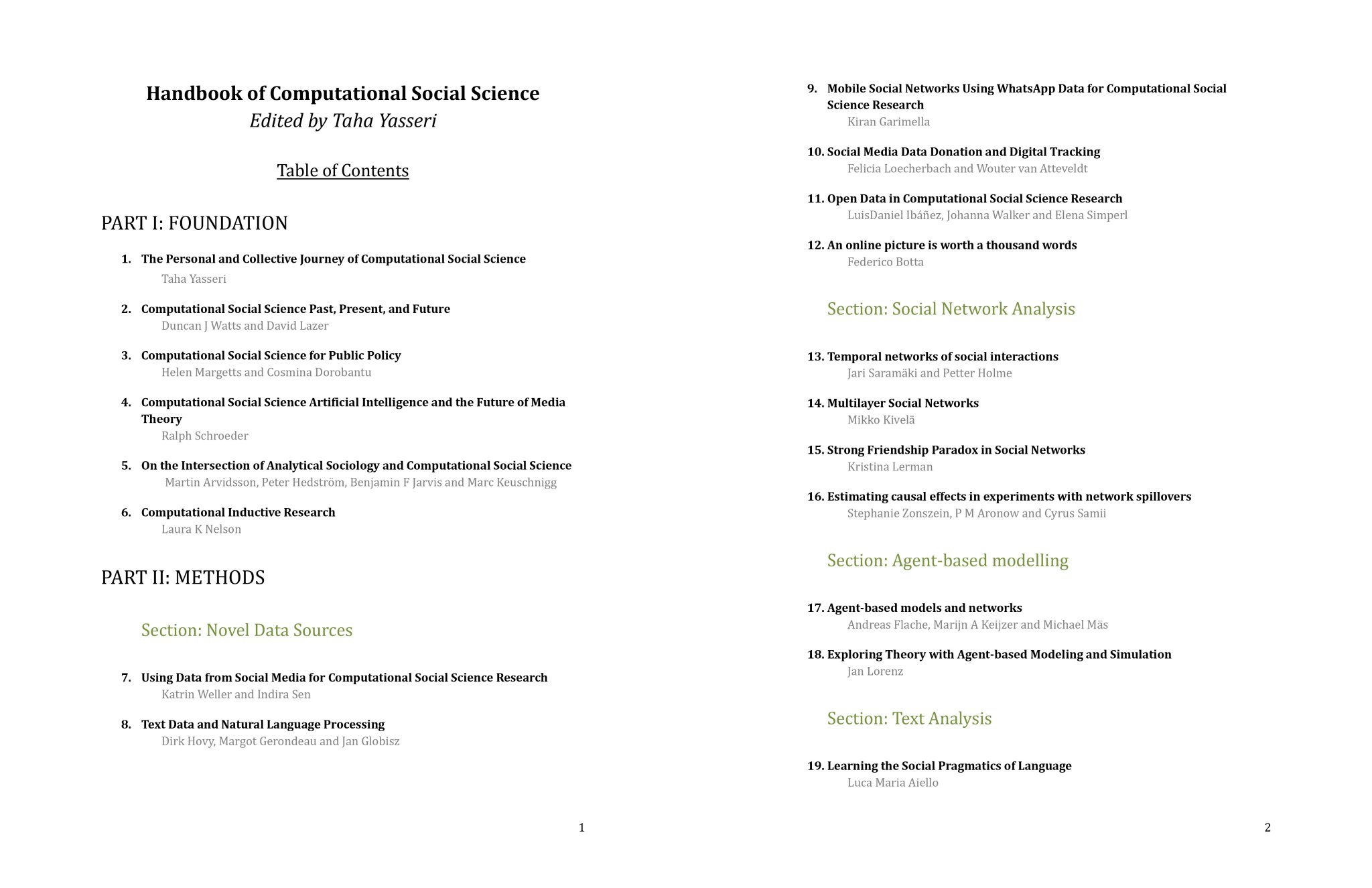 Taha Yasseri on X: &ldquo;Thrilled to share that the Handbook of 