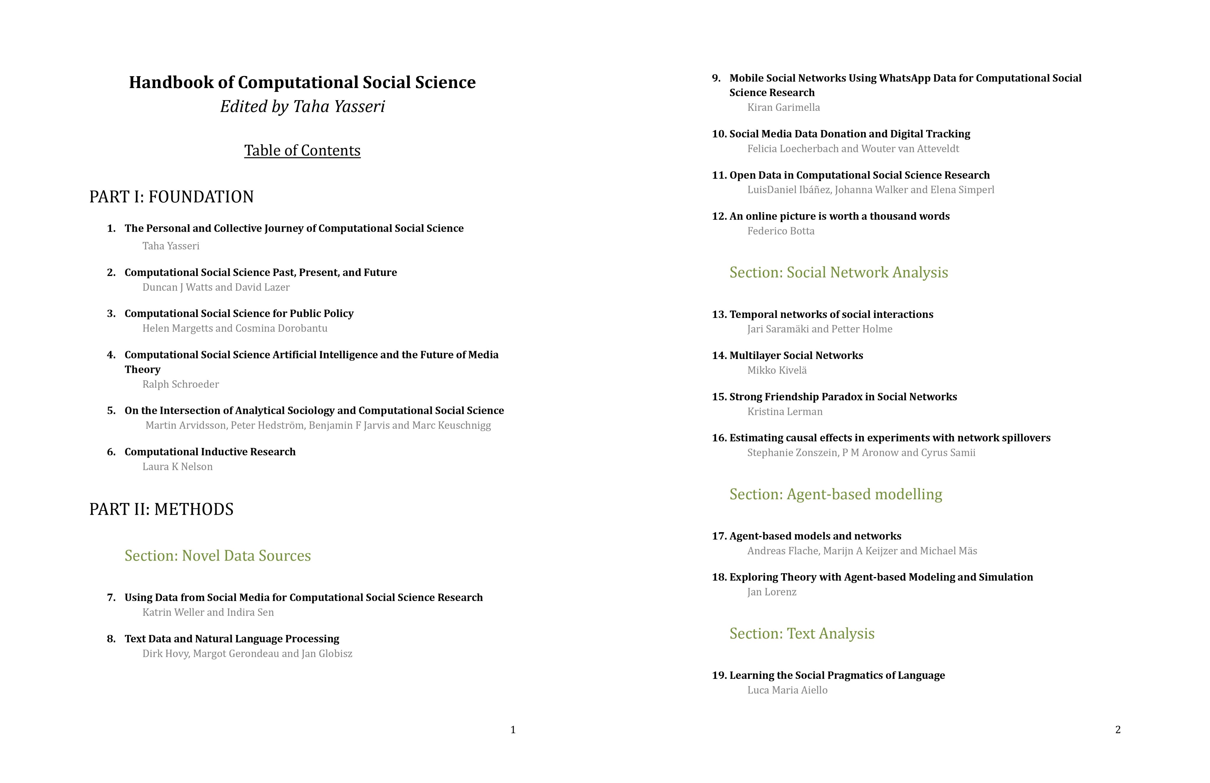 Taha Yasseri on X: &ldquo;Thrilled to share that the Handbook of 