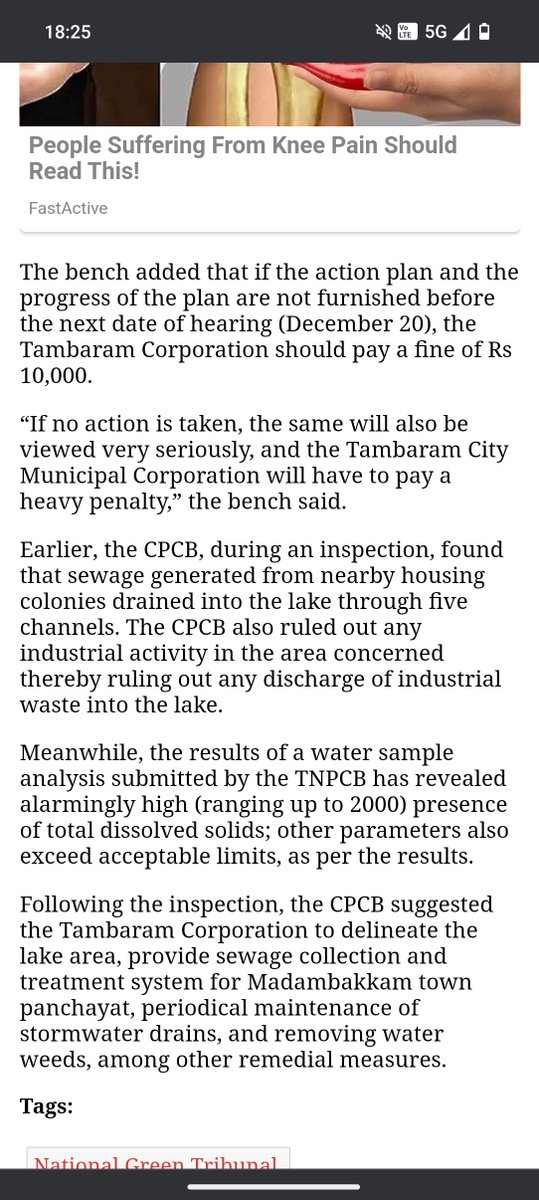 Logavenger's tweet photo. It's been already one month since it came out what action did you guys take @TambaramMayorVK @Tambaram_Corp @TambaramCorp
Save Madambakkam lake!!!!! Historic lake built by sundara chola getting polluted and mismanaged #chenn https://t.co/Y7fzYAZ5nN