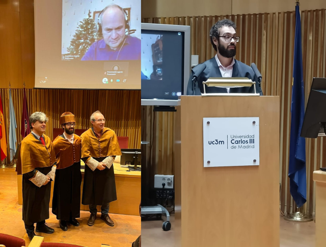 Yesterday, our PhD student David Yagüe presented his doctoral thesis “Distributed Decision-Making Architecture for Cooperative Connected Automated Mobility in Complex Traffic Environments”. Congratulations David!