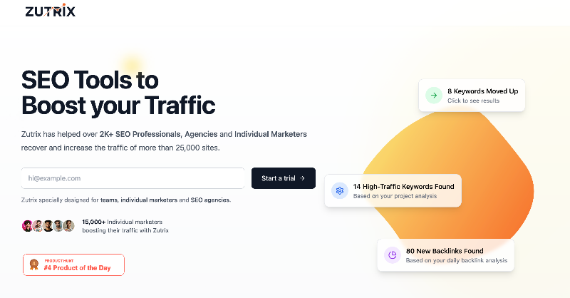 zutrixcom's tweet photo. 🚀 SEO Tools to Boost your Traffic and Recover from Google Penalties. Budget Friendly All-In-One SEO Suite designed for your needs, Try Zutrix Today!