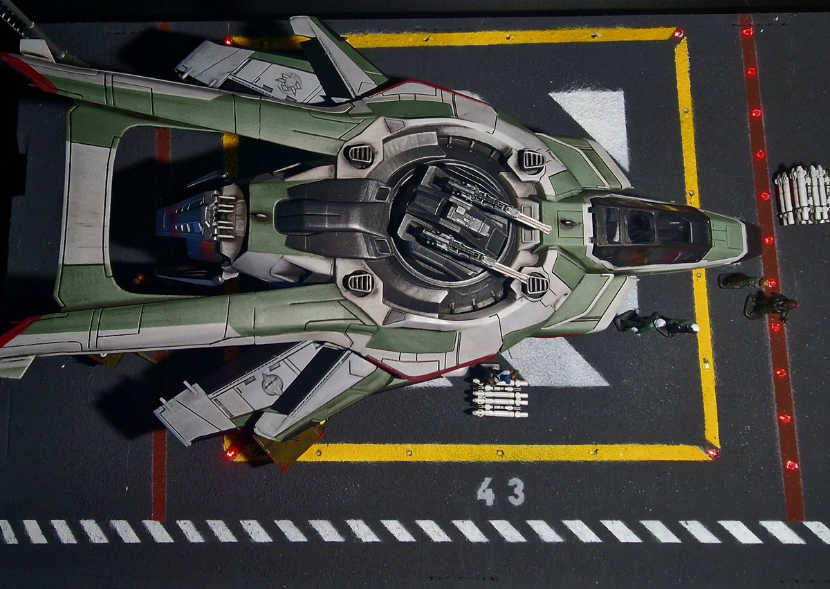 Polacus_W's tweet photo. Heating up engines to visit Pyro. 

#StarCitizen #anvil #polacusworkshop  #F7A #spaceship https://t.co/C2XFbcX6W2