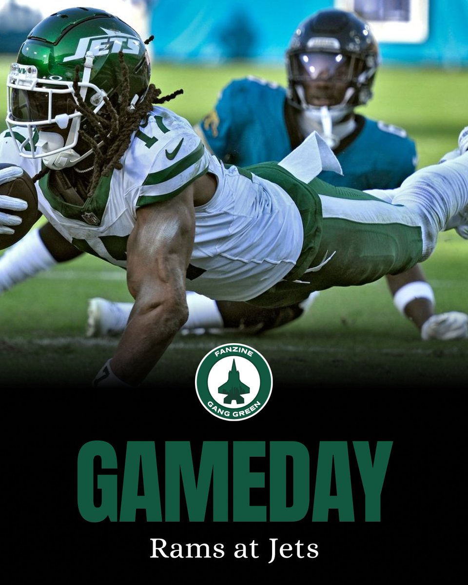 IT'S GAMEDAY‼️

🏈| #Rams @ #Jets

Drop your predictions below👇 #JetUp