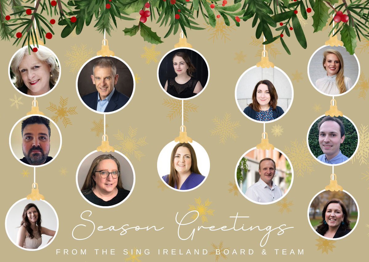 Sing_Ireland's tweet photo. 🎄☃️🎁Wishing you and your loved ones a wonderful festive season. From everyone at Sing Ireland, our Board and Team, we are sending you our warmest wishes and heartfelt appreciation for being an integral part of our singing community🙌🎵
#SingIreland #enhancinglivesthroughsinging https://t.co/qDXi3WHYyh