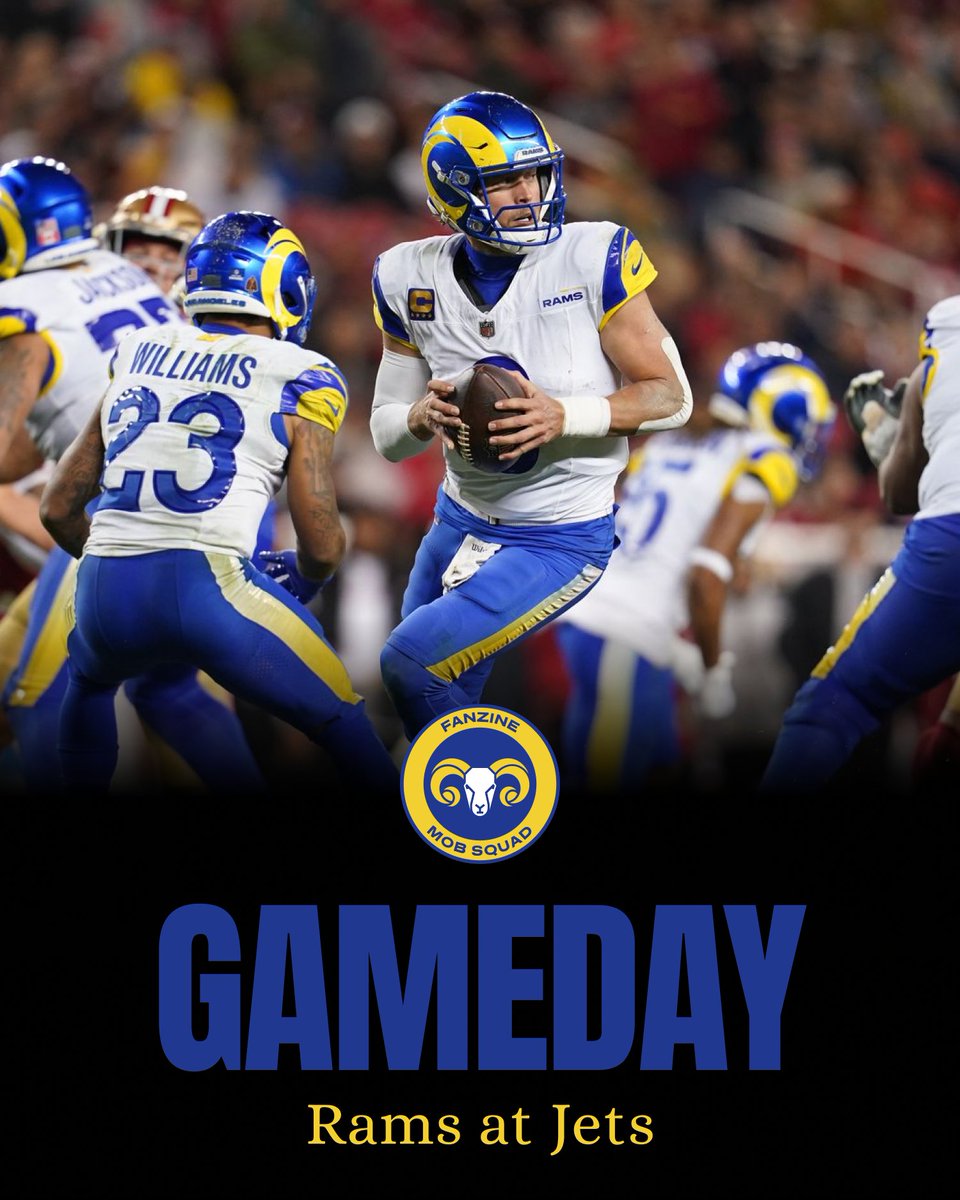 IT'S GAMEDAY‼️

🏈| #Rams @ #Jets

Drop your predictions below👇 #RamsHouse