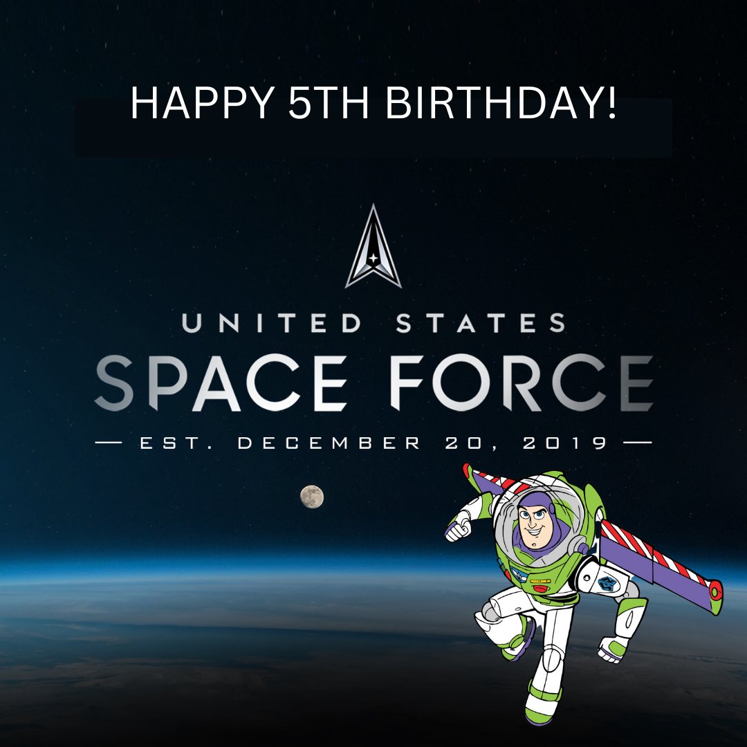 Help us wish the United States Space Force a very happy 5th birthday!

"To Infinity, and Beyond!"