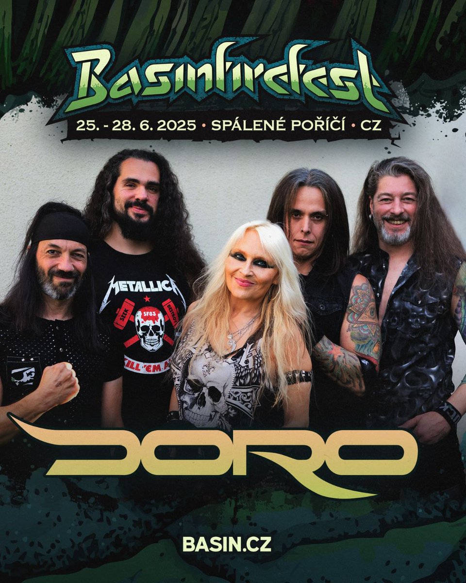 DoroOfficial's tweet photo. Here's another nice one for 2025. It's always awesome to rock the #CzechRepublic. We'll be at #Basinfire next summer and we'll be in great company. Check the poster!
Get your tickets here: https://t.co/7ver8RNhbF
π€πͺβ€οΈπ
#Love, #Doro
#doropesch
#conqueress
#warlock https://t.co/f4eyPaDSJF