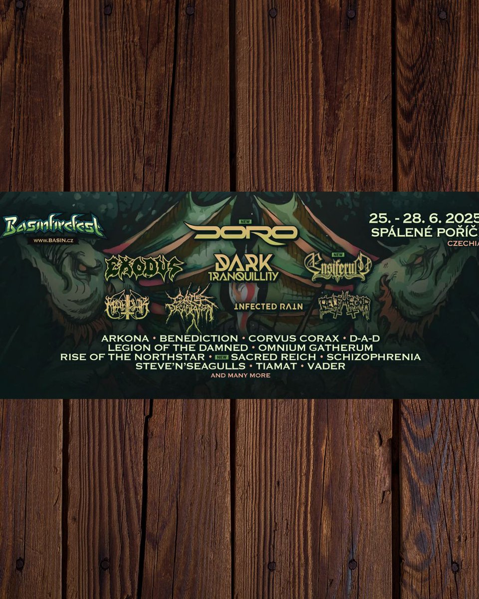 DoroOfficial's tweet photo. Here's another nice one for 2025. It's always awesome to rock the #CzechRepublic. We'll be at #Basinfire next summer and we'll be in great company. Check the poster!
Get your tickets here: https://t.co/7ver8RNhbF
π€πͺβ€οΈπ
#Love, #Doro
#doropesch
#conqueress
#warlock https://t.co/f4eyPaDSJF