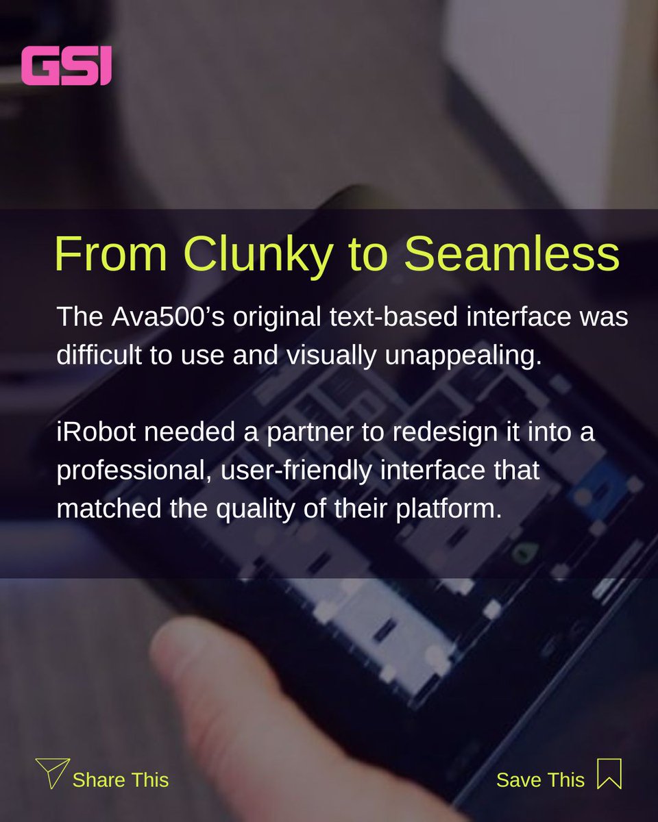 Geiselsoftware's tweet image. Geisel Software partnered with iRobot to transform the Ava500’s configuration interface. The result? A sleek, intuitive on-robot web application tailored for IT professionals.
Discover how we elevate complex systems with innovative design.
#CustomSoftware #RoboticsInnovation