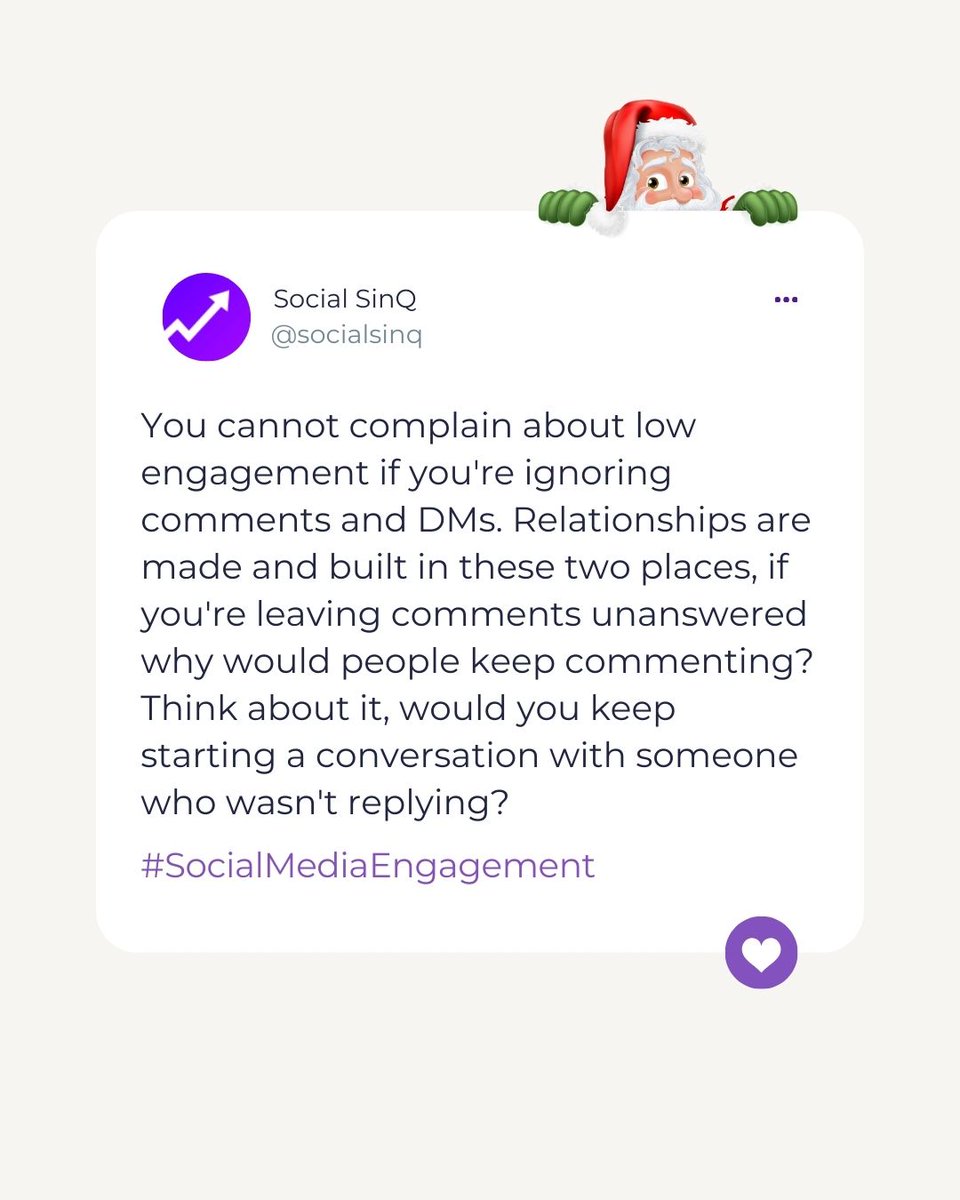 Don’t ghost your audience! Comments and DMs are where connections actually happen. Ignoring them? That’s like leaving someone on read IRL—it’s not cute. 😅 

#MarketingGoals #CustomerEngagement #OnlinePresence #TargetAudience #BusinessOwners #MarketExpansion