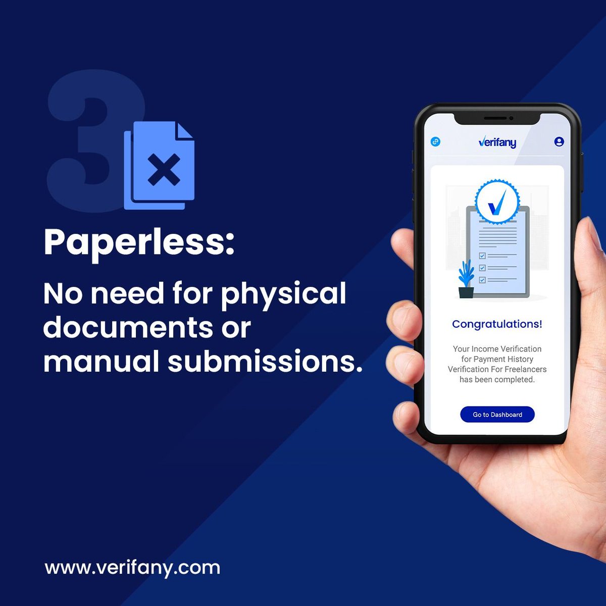 verifany's tweet photo. 4 reasons to choose Verifany: Fast ⚡, Secure 🔒, Paperless 🌿, and Compliant ✅. Simplify your income verification today!

#Verifany #IncomeVerification https://t.co/e5PjvjwcZW