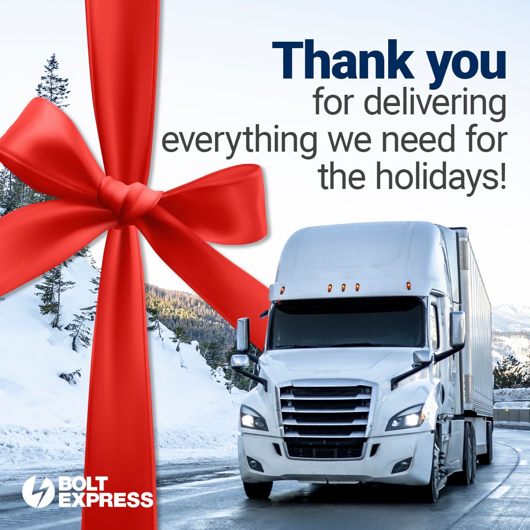 Got your presents on time? Thank truckers and delivery drivers.