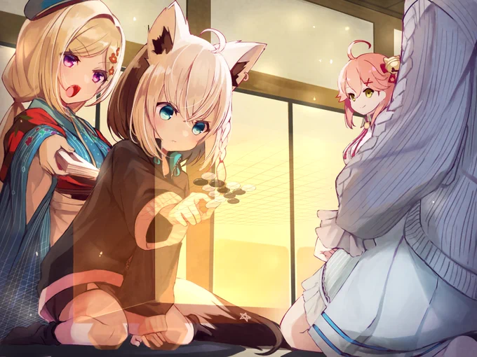 不知火フレア様 初めまして、sueと申します。 温かみのあるイラストが得意です。 載せておりませんが、 今年アキロゼ様の2月のメン限イラストを担当させていただいております。 ご縁がありましたらよろしくお願い致します!