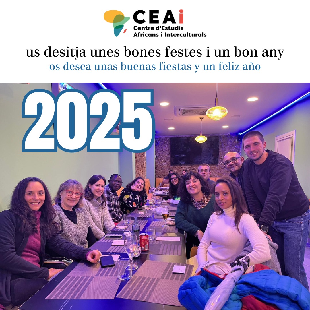 Us desitgem unes bones festes i un bon any nou! A la foto no hi som tots i totes... Gràcies per la feina i l'acompanyament a TOT l'equip, les persones associades i els amics i amigues del CEAi 😘