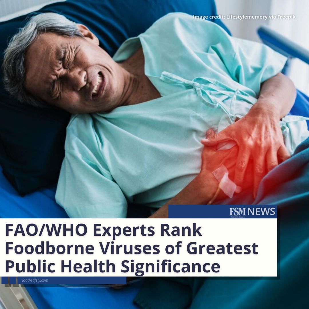 FoodSafetyMag's tweet image. The FAO/WHO Joint Expert Meeting on Microbiological Risk Assessment (JEMRA) has published a report ranking the most important foodborne viruses and virus-food commodity pairings.

👉 MORE: brnw.ch/21wPyei

#foodsafety #foodindustry #foodborneillness #FAO #WHO