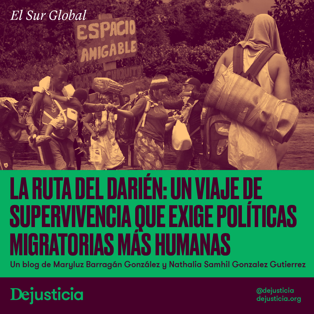 Dejusticia's tweet photo. (1/7) | El paso del Darién simboliza una crisis migratoria regional, impulsada por vulneraciones de derechos humanos, políticas restrictivas y desatención estatal.

Lea aquí la entrada de nuestro blog global, escrita por @mbarragan87 y Nathalia Gonzalez: https://t.co/chk8V7lsSr https://t.co/vf6btCCqLW
