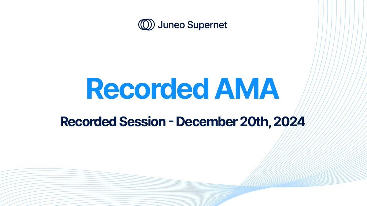 JUNEO_official's tweet photo. 🎙️ MEET THE TEAM! 🎙️
We know you were waiting for it… and the team made it happen!

CEO & CTOs sat down to discuss:
💎 Our vision for 2025
💎 Key milestones achieved
💎 Next steps & what’s coming next 🔥

🎥 Find all the answers to the AMA questions in our YouTube video here:
https://t.co/VdSUcyZXMM

Want to discover more? Join us on Discord!
👉 https://t.co/P0dYZmHixo