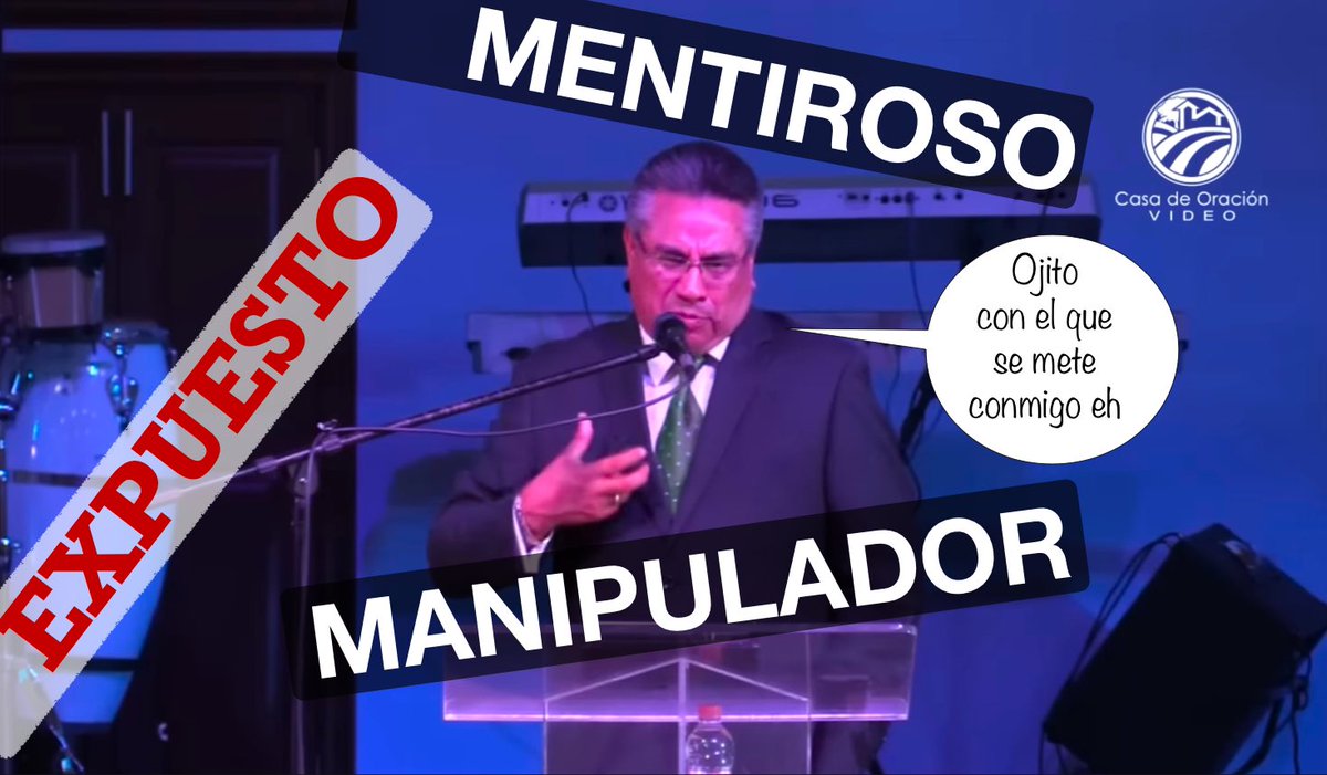 YA SE HIZO PÚBLICO

Dos personas se atreven a exponer lo mentiroso y manipulador que es Chuy Olivares: 
youtube.com/live/9Jj4niJ-m…