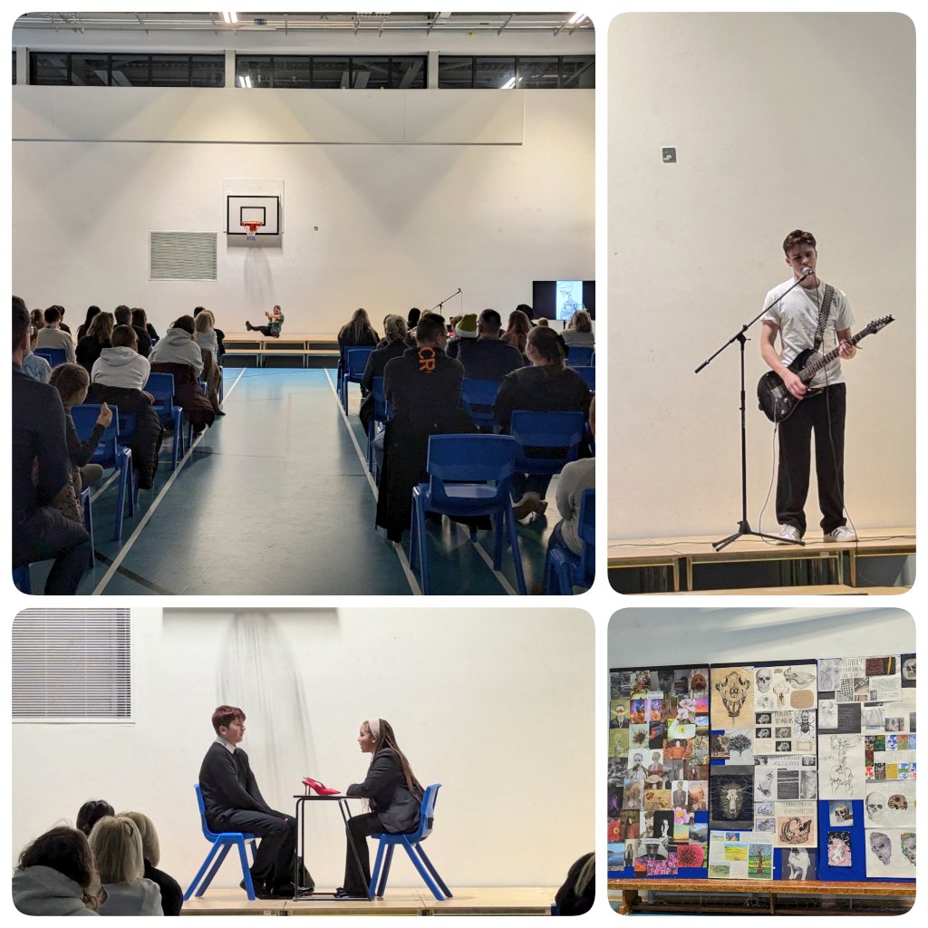 Our Creative &amp; Performing Arts showcase was the perfect way to end the winter term! Amazing performances last night from Year 7- Year 11's. Well done all! 🎻🎶🖌️🎭 #ChristmasShow #Music #Art #Drama