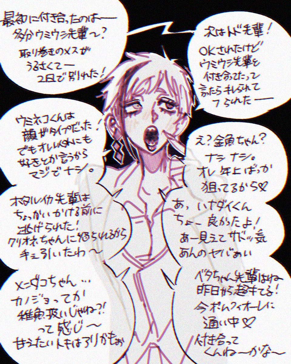 恋多きウツボのお嬢さん(前提:全員女体化NRC)
多分👑の次は♣️に乗り換える 
