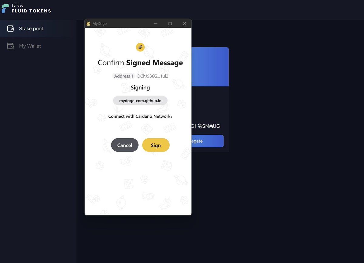 I got drunk and this happened.

Dogecoin can be connected to Cardano