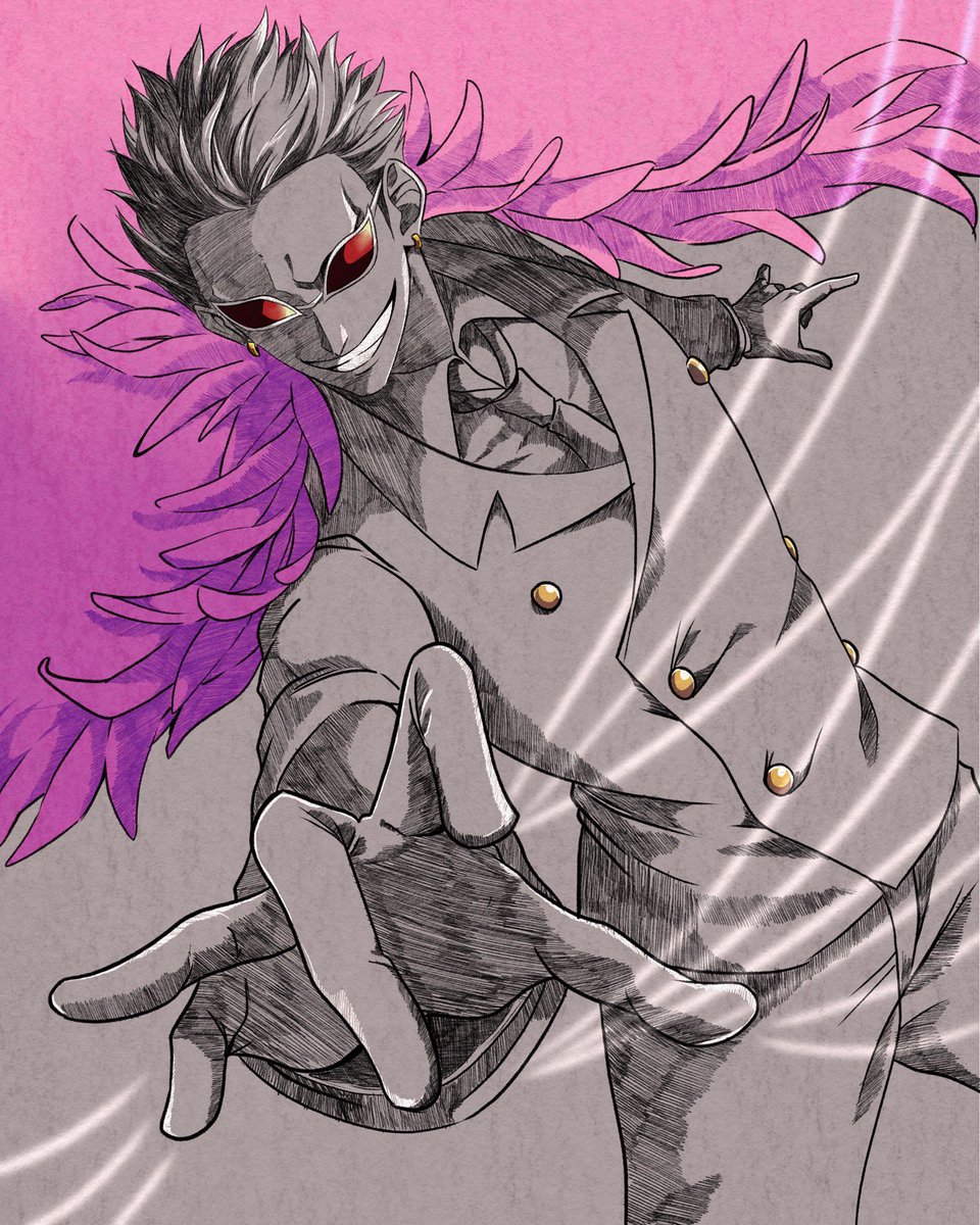 Donquixote Doflamingo. 
#AnimeArt #Procreate