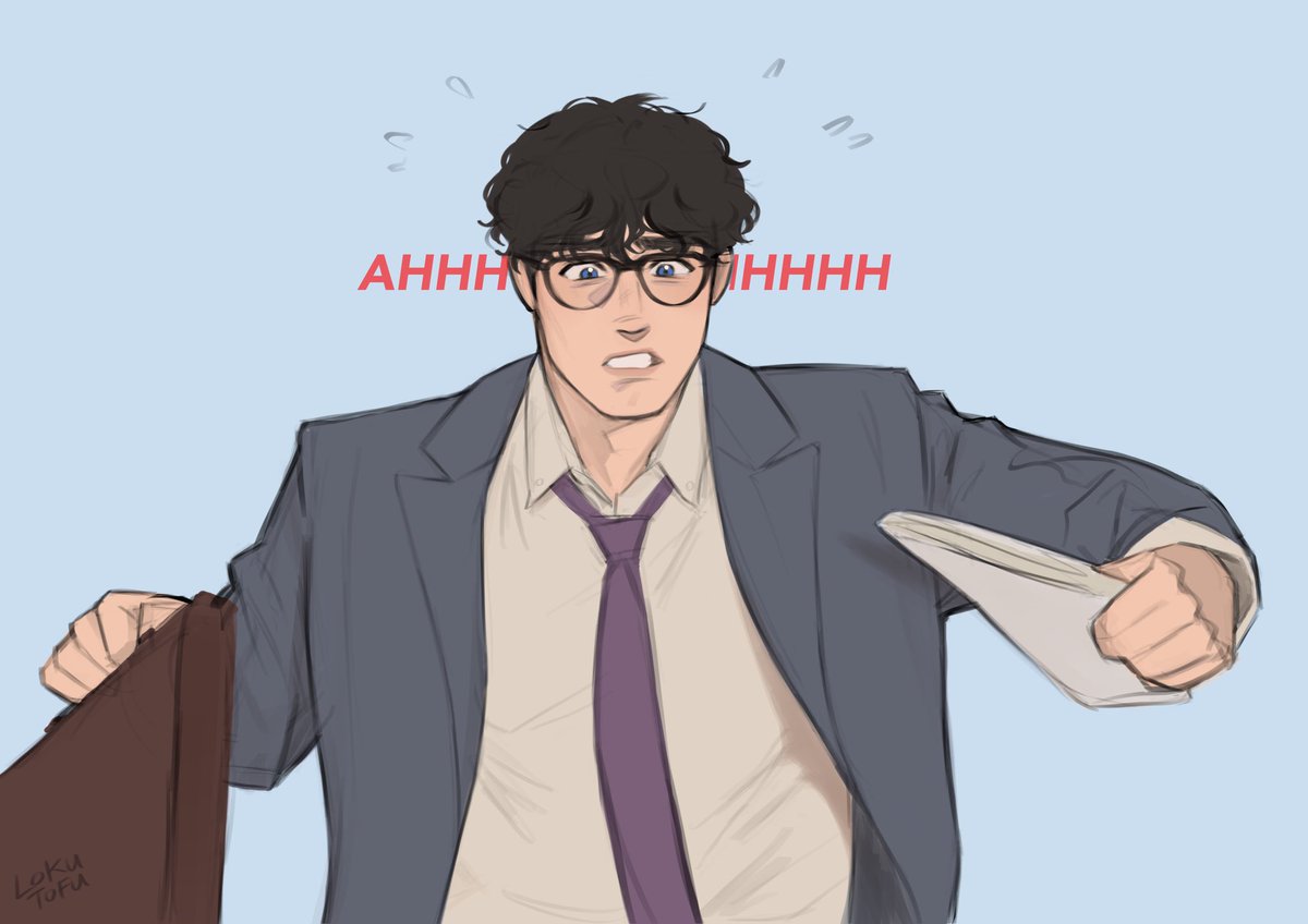 lokutofu's tweet image. just a mild-mannered reporter!! 

#superman