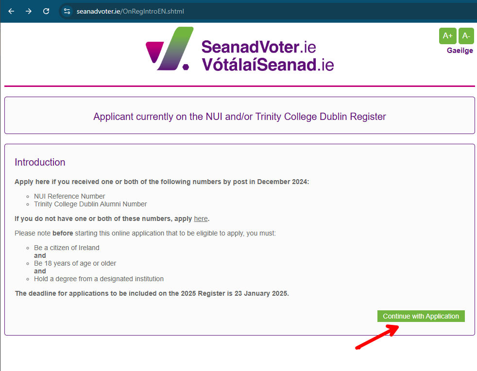 Derminator_IE's tweet photo. @seanadvoterie Congratulations on getting the site stood up, but the process is still giving 404 errors.

Also, since I'm apparently your QA Engineer now, can I get a commission? https://t.co/h9N8kYgtI0