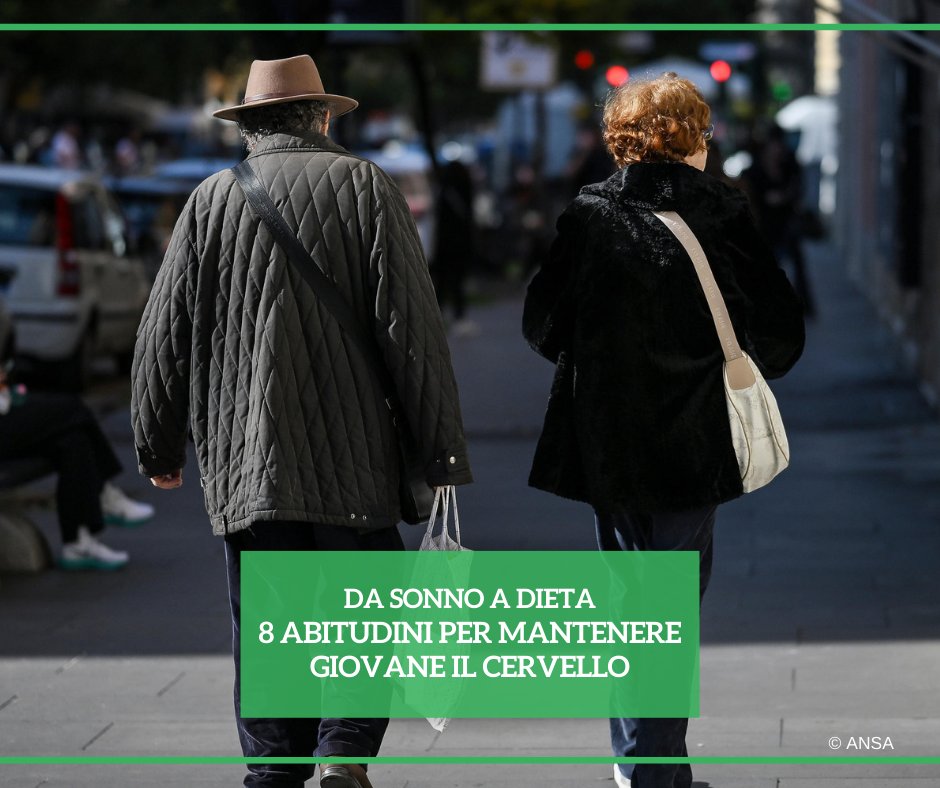 ANSA_Salute's tweet image. Pensate inizialmente per la salute cardiovascolare, è stato dimostrato che sono utili anche per quella del #cervello. Dal sonno alla dieta, passando per l'esercizio fisico, ecco le 8 buone #abitudini per mantenere in forma il cervello.
#ANSASalute
➡ bit.ly/49Rig7s