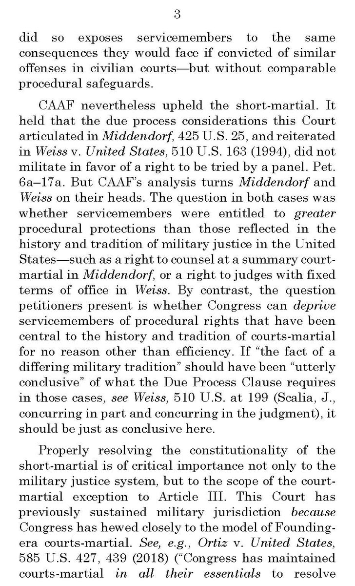 steve_vladeck's tweet photo. I'm indebted to my co-counsel—the superstar Megan Marinos from the Navy Appellate Defense Division; and my former colleagues at the @UTexasLaw Supreme Court Clinic—and to two of my @GeorgetownLaw research assistants, Ricky Coyne and Alyssa Negvesky, for their invaluable help! https://t.co/NCvWdIoWHG
