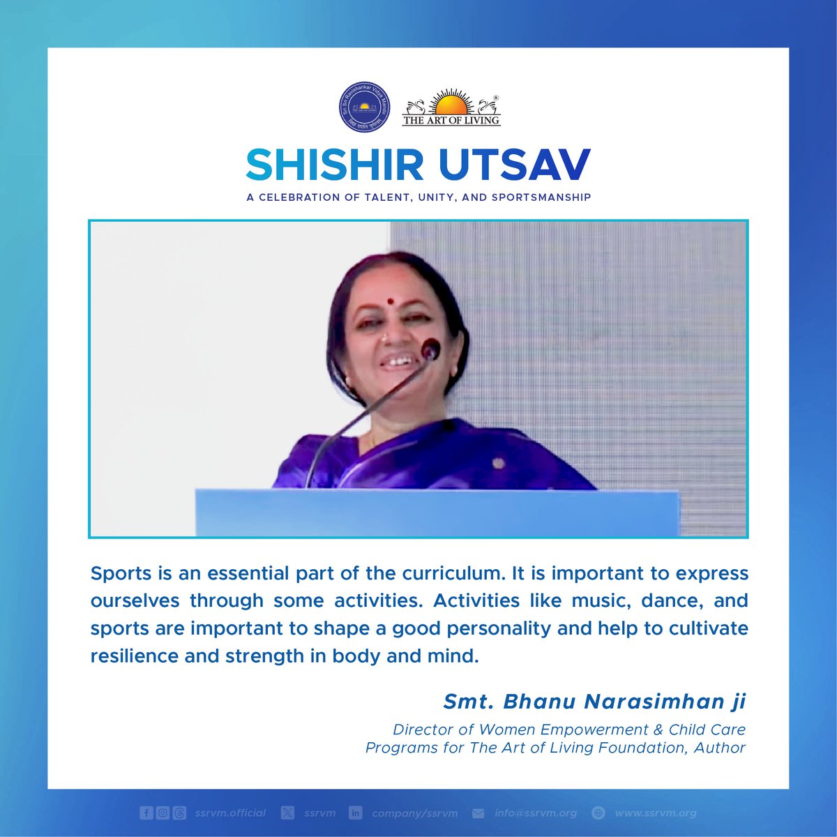 Sri Sri Educational Institutions (SSRVM) tweet media