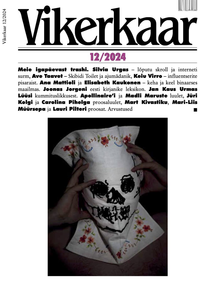 Vikerkaar soovib pühadaks: "Skibidi Toilet", käsitleb lõputa skrolli ning analüüsib BSH-d ja BS-i. Tellige 2025. aastaks, enne kui kallimaks läheb! tellimine.ee/est/ajakirjad/…