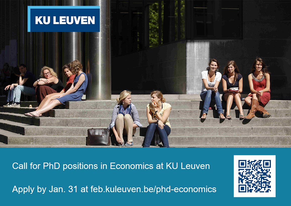 Economics KU Leuven (@leuveneconomics) on Twitter photo 🎓 Ready to pursue a #PhD in #Economics?
<a href="/KU_Leuven/">KU Leuven</a>’s Department of Economics is now accepting applications for its doctoral program! We welcome candidates in all major fields of Economics.
🗓️ Deadline: January 31, 2025
🔗 Apply here: feb.kuleuven.be/phd-economics 🎓 Ready to pursue a #PhD in #Economics?
<a href="/KU_Leuven/">KU Leuven</a>’s Department of Economics is now accepting applications for its doctoral program! We welcome candidates in all major fields of Economics.
🗓️ Deadline: January 31, 2025
🔗 Apply here: feb.kuleuven.be/phd-economics