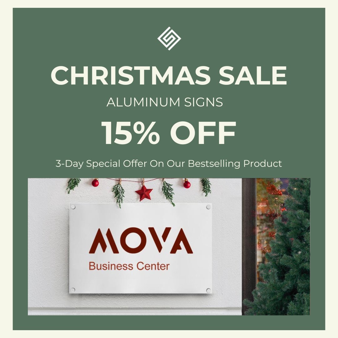 🎄 On the 10th day of Christmas, your true partner gave to you… 🎶

🎁 15% OFF Aluminum Signs – strength and style in one!

🛒 Valid Dec 21–23 – don’t wait! squaresigns.com/product/alumin…

#12DaysOfChristmas #AluminumSigns #HolidayDeals #DurableSavings