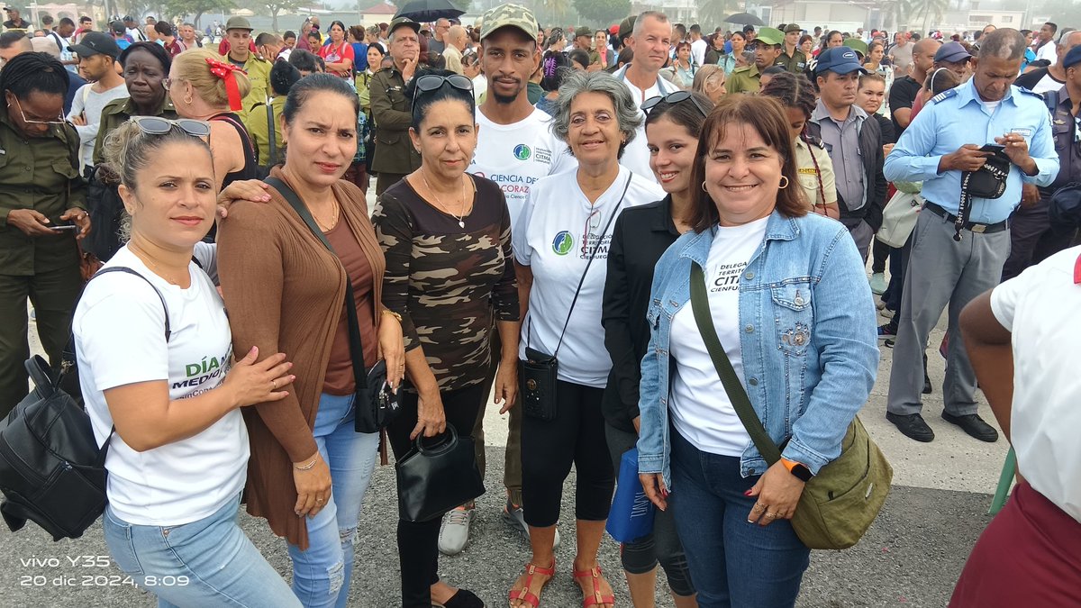 MayrelFuentes's tweet photo. La #Ciencia cienfueguera en la Cantata contra el Bloqueo y la permanencia de #Cuba en la lista de países patrocinadores de Terrorismos. #Citma
@ArmandoRguezB @citmacuba @AndreaArmasRodr @adianez_taboada @CitmacfgDeleg @cruz_dayamy @Yolexisrguez https://t.co/JX1yw88lkw