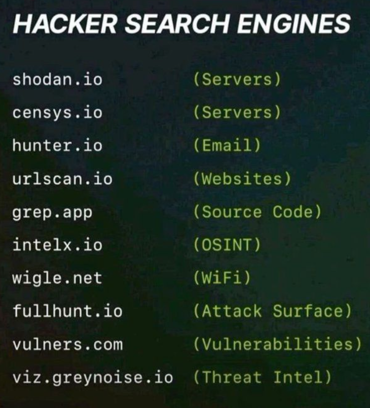 HACKER search engines 🤯